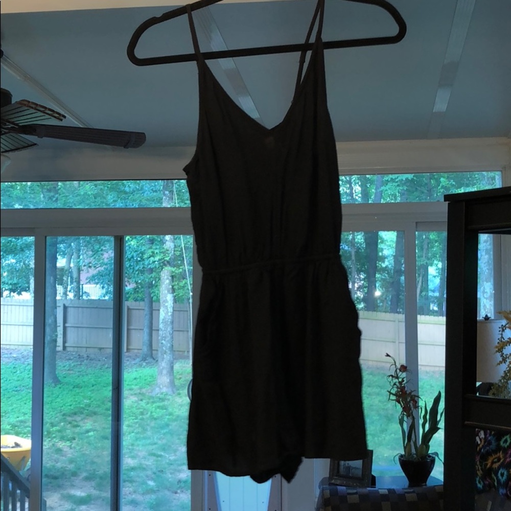 Short black romper